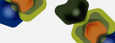 Beyaz arka planda renkli ok şekilleri. Minimum geometrik soyut arkaplan. Duvar kağıdı afişi veya iniş sayfası için vektör illüstrasyonu