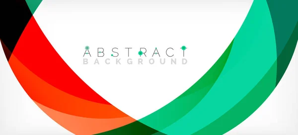 Color circle shapes, minimal geometric background. Trendy dynamic composition. Vector Illustration For Wallpaper, Banner, Background, Landing Page — ストックベクタ