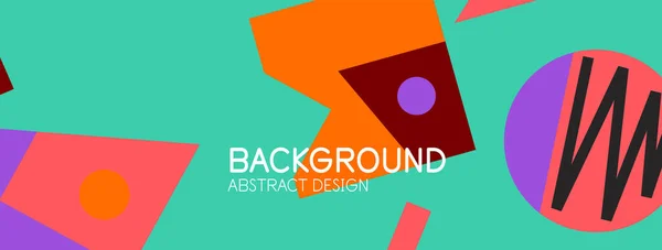 Fondo abstracto con bloques, líneas, formas geométricas. Techno o concepto de negocio para fondo de pantalla, banner, fondo, landing page — Vector de stock