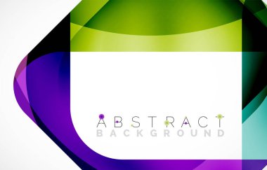 Minimum arkaplan. Dalgalı şekillerle oluşturulmuş yuvarlak köşeli soyut kare şekiller. Duvar Kağıdı, Sancak, Arkaplan, İniş Sayfası için Vektör İllüstrasyonu