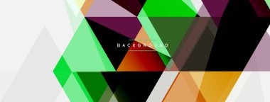 Renkli üçgen bileşimi, geometrik soyut arkaplan. Tekno veya iş konsepti, duvar kağıdı, afiş, arkaplan, iniş sayfası deseni