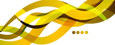 Soyut arkaplan - beyaz desen üzerinde şeffaf dalgalı çizgiler. Duvar Kağıdı, Sancak, Arkaplan, İniş Sayfası için Vektör İllüstrasyonu