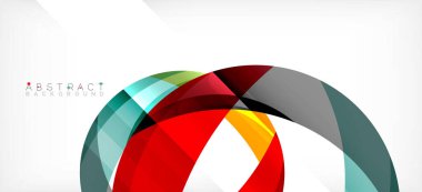 Color circle shapes, minimal geometric background. Trendy dynamic composition. Vector Illustration For Wallpaper, Banner, Background, Landing Page