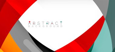 Color circle shapes, minimal geometric background. Trendy dynamic composition. Vector Illustration For Wallpaper, Banner, Background, Landing Page