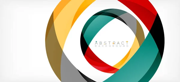 Color circle shapes, minimal geometric background. Trendy dynamic composition. Vector Illustration For Wallpaper, Banner, Background, Landing Page — Διανυσματικό Αρχείο