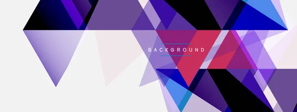 Mosaik-Dreiecke geometrischen Hintergrund. Techno oder Geschäftskonzept, Muster für Tapeten, Banner, Hintergrund, Landing Page — Stockvektor