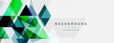 Renkli üçgen bileşimi, geometrik soyut arkaplan. Tekno veya iş konsepti, duvar kağıdı, afiş, arkaplan, iniş sayfası deseni