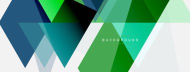 Mozaik üçgenler geometrik arkaplan. Tekno veya iş konsepti, duvar kağıdı, afiş, arkaplan, iniş sayfası deseni