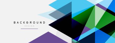 Renkli üçgen bileşimi, geometrik soyut arkaplan. Tekno veya iş konsepti, duvar kağıdı, afiş, arkaplan, iniş sayfası deseni