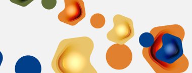 Beyaz arka planda renkli ok şekilleri. Minimum geometrik soyut arkaplan. Duvar kağıdı afişi veya iniş sayfası için vektör illüstrasyonu