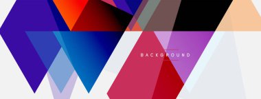 Mozaik üçgenler geometrik arkaplan. Tekno veya iş konsepti, duvar kağıdı, afiş, arkaplan, iniş sayfası deseni