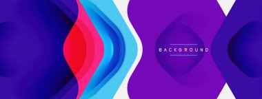 Beyaz arka planda renkli ok şekilleri. Minimum geometrik soyut arkaplan. Duvar kağıdı afişi veya iniş sayfası için vektör illüstrasyonu