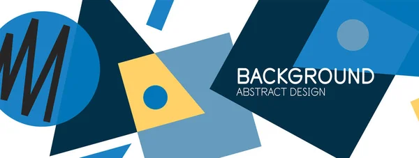 Abstracte achtergrond met blokken, lijnen, geometrische vormen. Techno of business concept voor behang, banner, achtergrond, landing page — Stockvector