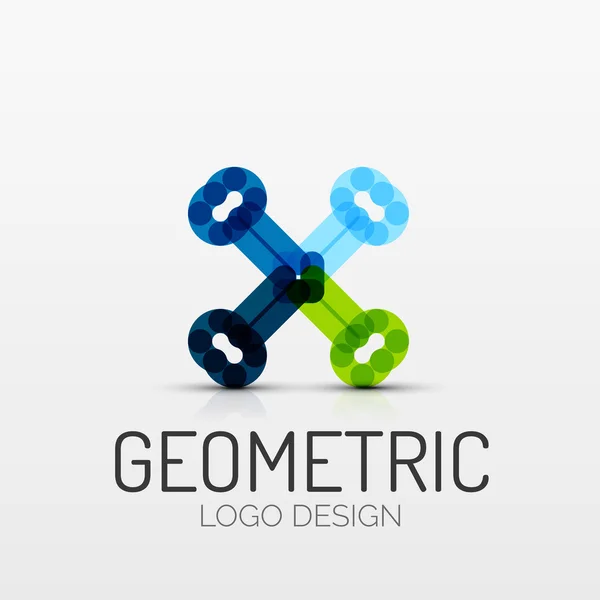 Soyut geometrik şekil şirket logosu — Stok Vektör