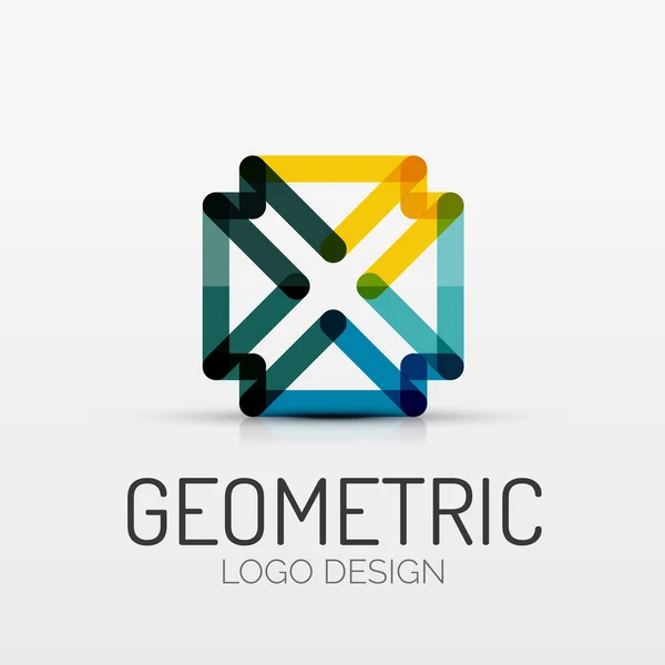 Logo společnosti abstraktní geometrické obrazce — Stockový vektor