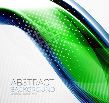 Dalga soyut düzeni tasarımı