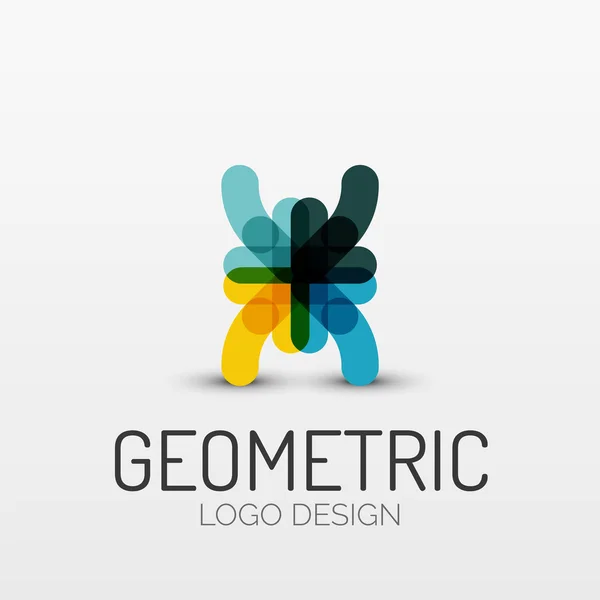Το λογότυπο της εταιρείας αφηρημένη γεωμετρικού σχήματος — Διανυσματικό Αρχείο
