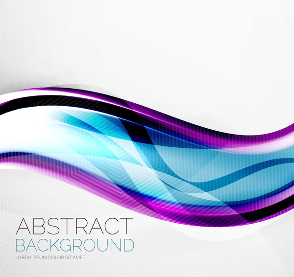 Wave abstract layout design — Stock Vector