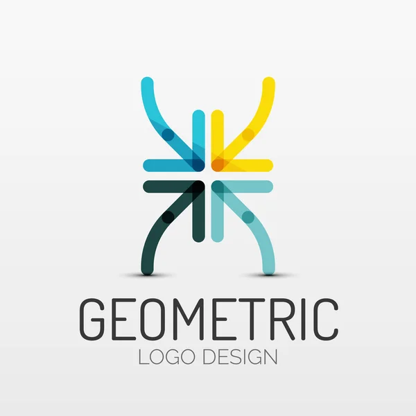 Forme géométrique abstraite logo de l'entreprise — Image vectorielle