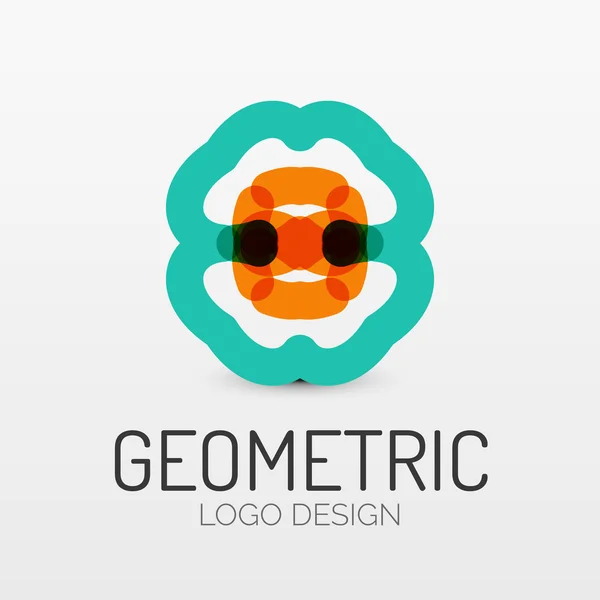 Logo společnosti abstraktní geometrické obrazce — Stockový vektor