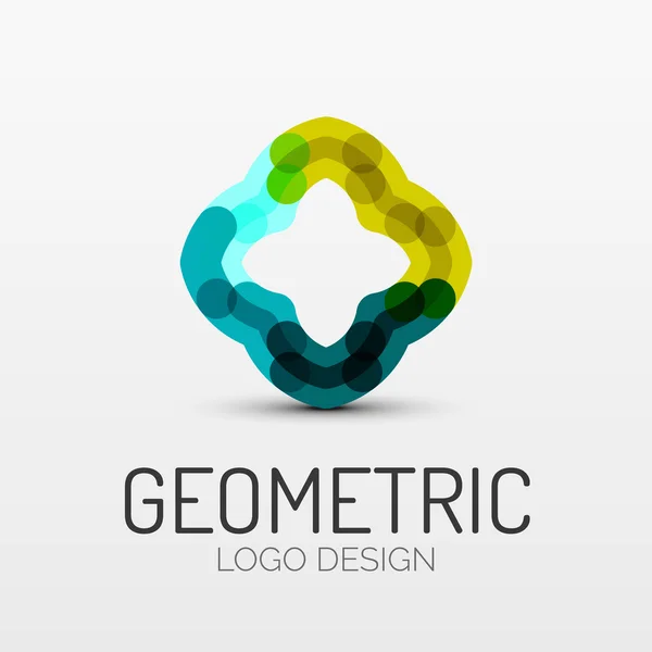 Logo astratto della società di forma geometrica — Vettoriale Stock