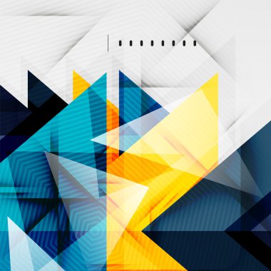 Modern parlak üçgenler iş düzeni