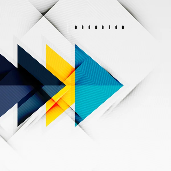 Triangles brillants moderne mise en page d'affaires — Image vectorielle
