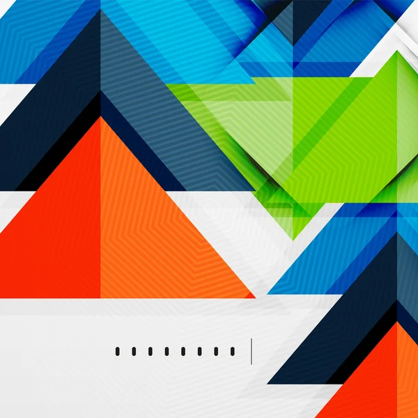 Triangles brillants moderne mise en page d'affaires — Image vectorielle