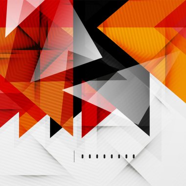 Modern parlak üçgenler iş düzeni