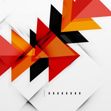 Modern parlak üçgenler iş düzeni