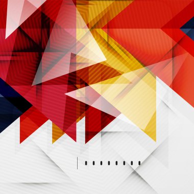 Modern parlak üçgenler iş düzeni