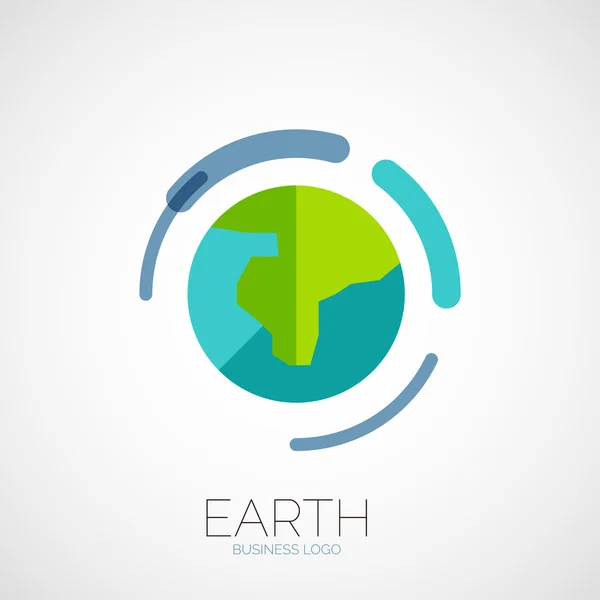 Conception du logo de l'entreprise Earth — Image vectorielle