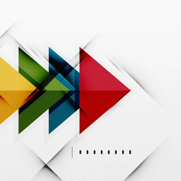 Triangles brillants moderne mise en page d'affaires — Image vectorielle