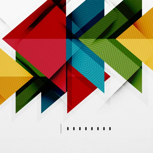 Triangles brillants moderne mise en page d'affaires — Image vectorielle