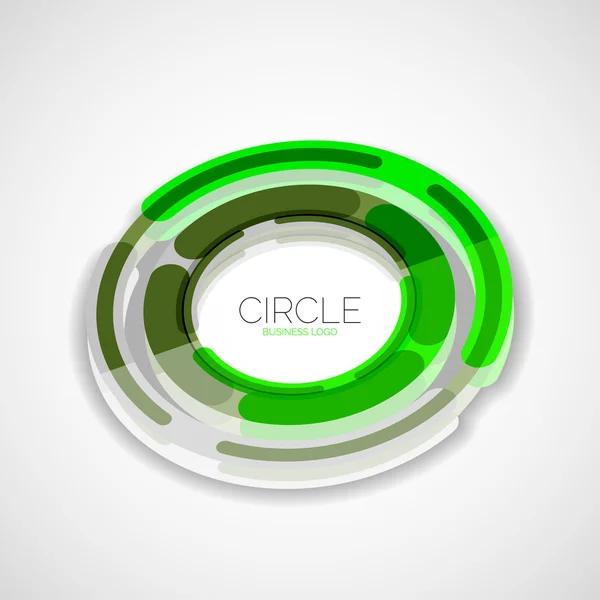 未来的なリング、会社のロゴ、3 d デザイン — ストックベクタ