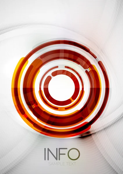 Modèle de conception de cercles et anneaux futuristes — Image vectorielle