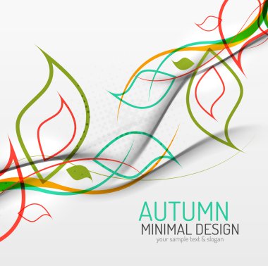 sonbaharda çiçek minimal arka plan