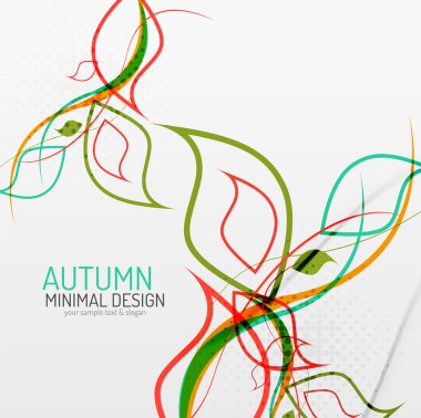 sonbaharda çiçek minimal arka plan