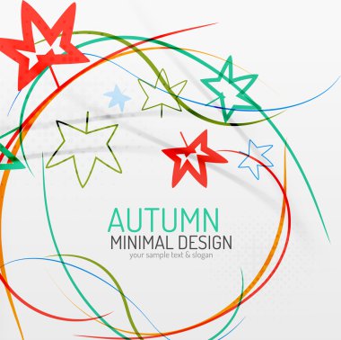 sonbaharda çiçek minimal arka plan