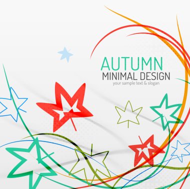 sonbaharda çiçek minimal arka plan