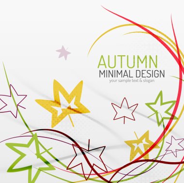 sonbaharda çiçek minimal arka plan