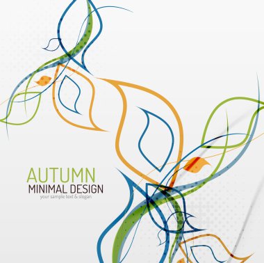 sonbaharda çiçek minimal arka plan