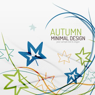 sonbaharda çiçek minimal arka plan