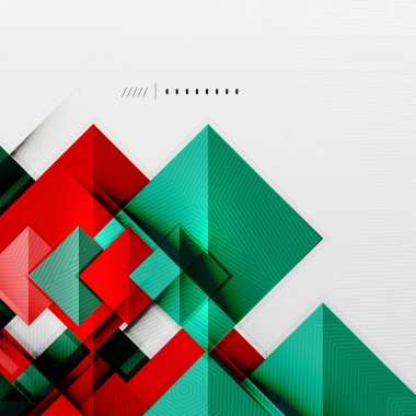 geometrik kareler ve rhombus fütüristik şablonu