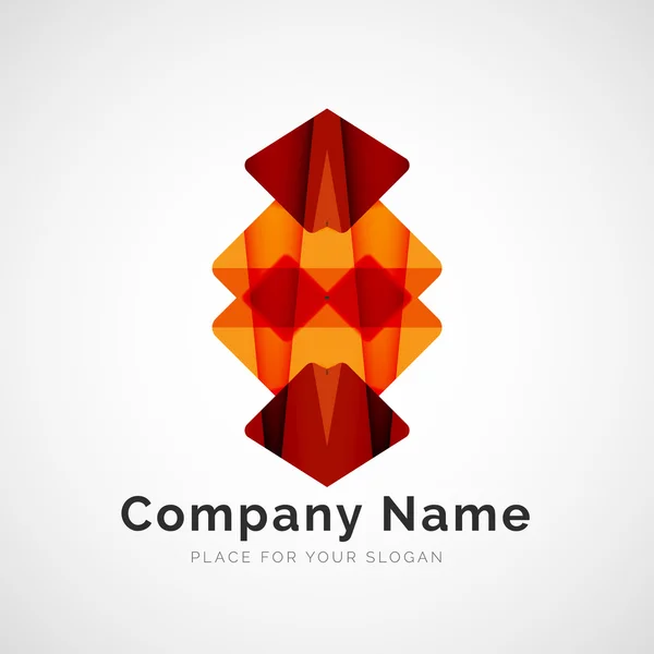 Kształt geometryczny, logo firmy — Wektor stockowy