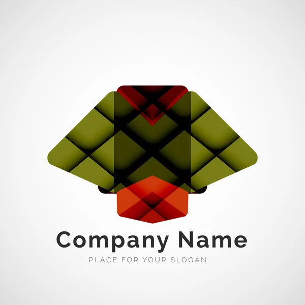 Геометрическая форма, логотип компании — стоковый вектор