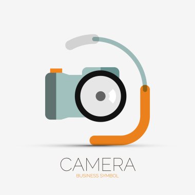 kamera şirket logosu, minimal tasarım