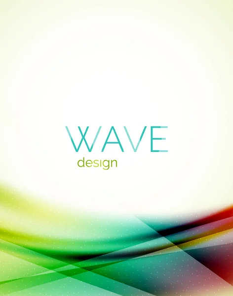 Unusual blur wave abstract background — Stock Vector