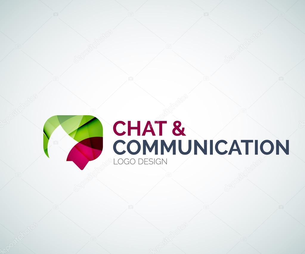 Chat and communication logo design