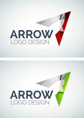renk parçalarını yapılmış ok logo tasarımı